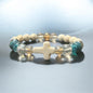 Turquoise, Gold and Tan